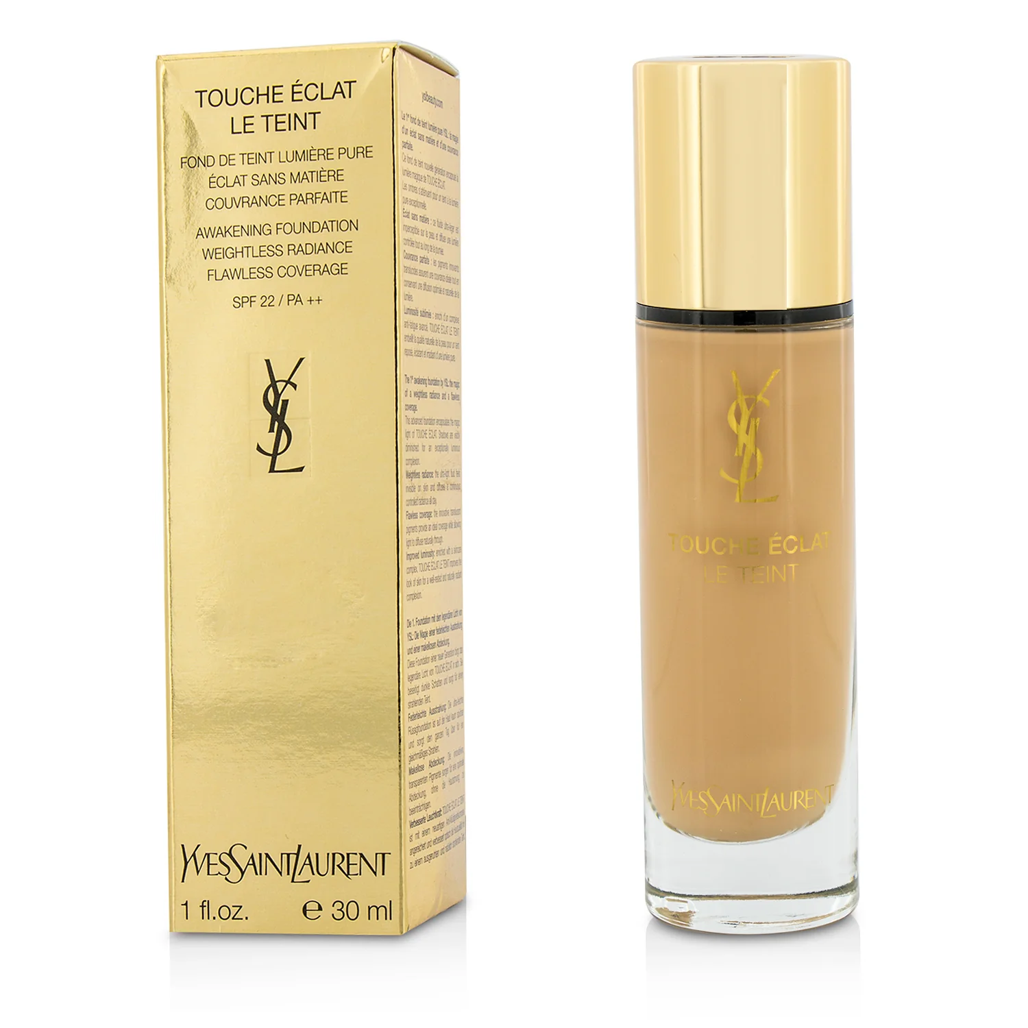 Yves Saint Laurent Touche Eclat Le Teint Awakening Foundation SPF22 - #BR45 Cool Bisque  30ml/1oz