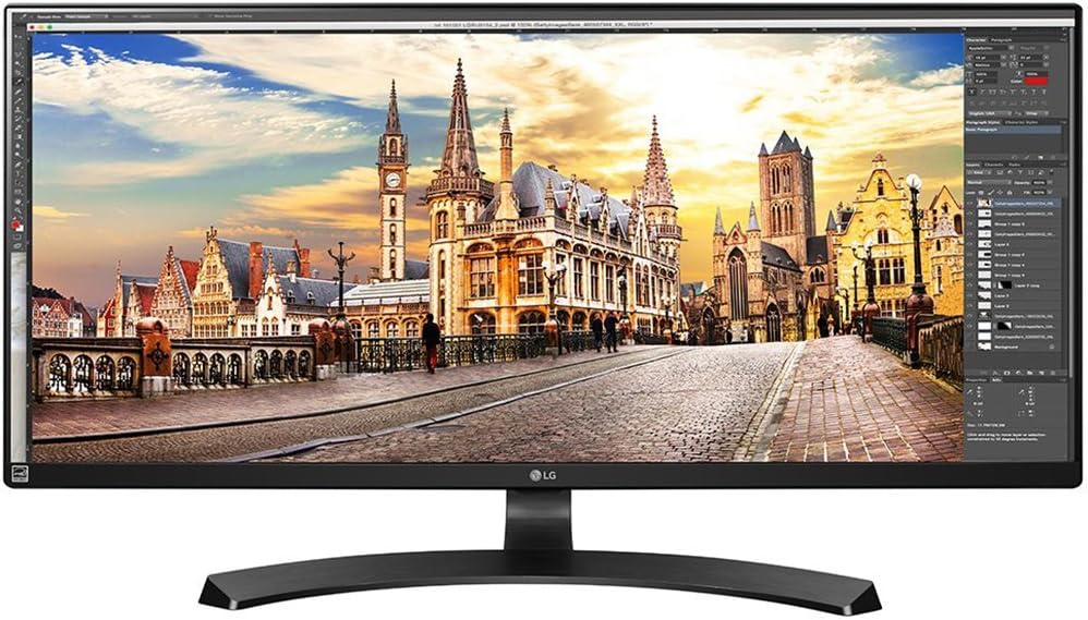 LG 34 inch 21:9 UltraWide FreeSync 2560 x1080 IPS Monitor Bundle with Deco Gear HDMI Cable 2 Pack + Gamer Surface Mousepad + Screen Cloth