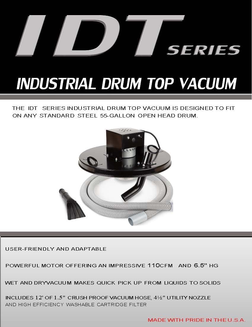 Industrial Drum Top Vacuum, IDT-55