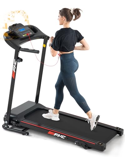 FYC Folding Treadmill for Home with Incline 265lb Weight Capacity 2.5HP Foldable Electric Treadmill with Bluetooth, Portable Treadmill for Home Office Fitness Walking Jogging Workout Easy Assembly