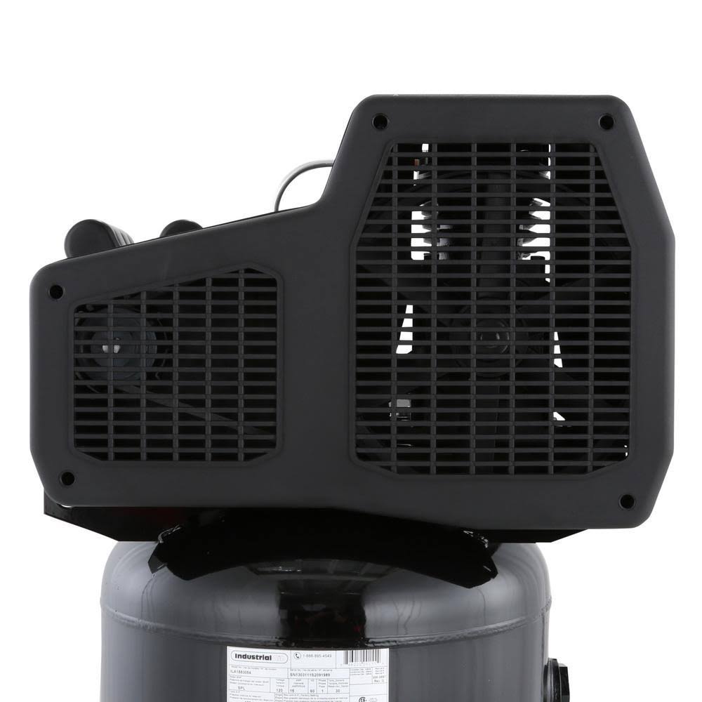 Industrial Air ILA1883054 Oil Lubricated Wheeled Electric Air Compressor, 30 gal, 1.9 HP