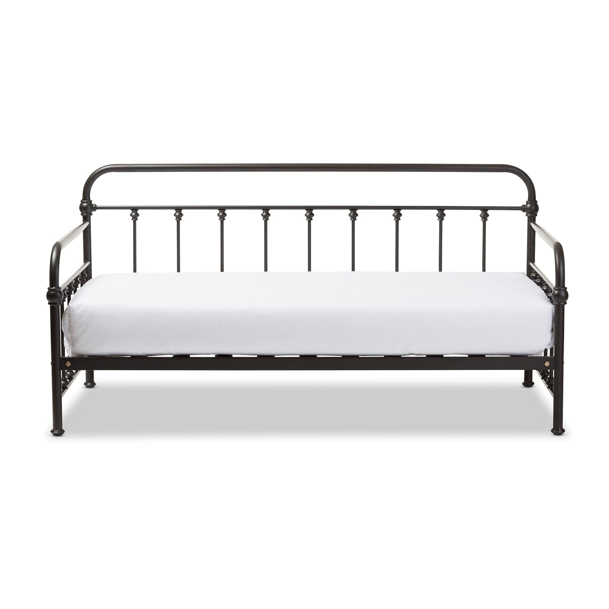 Baxton Studio Elsie Black Metal Daybed