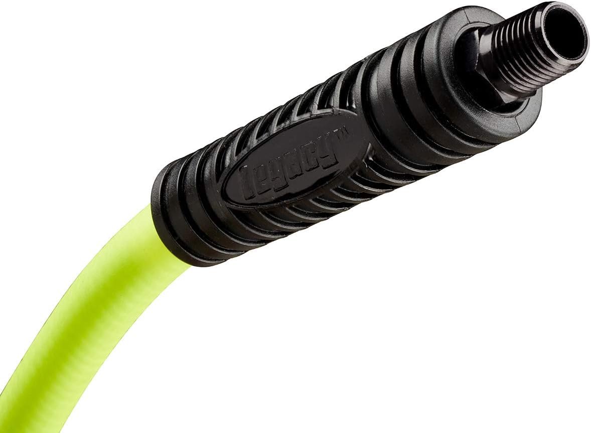 Flexzilla Retractable Enclosed Plastic Air Hose Reel, 3/8 in. x 50 ft, Heavy Duty, Lightweight, Hybrid, ZillaGreen - L8250FZ