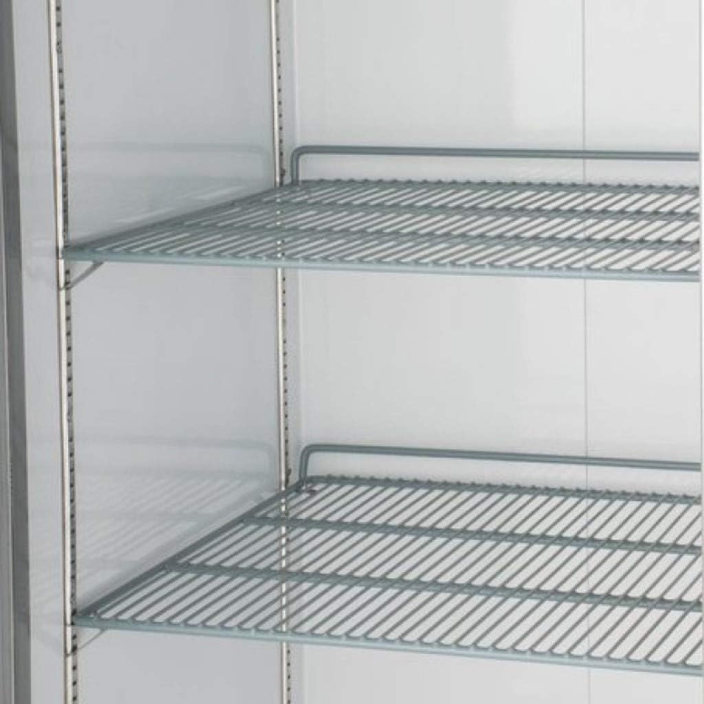 by Iron Mountain 2 Door Commercial Reach In Stainless Steel REFRIGERATOR, White Interior; 47 Cubic Ft, 54 inch Wide