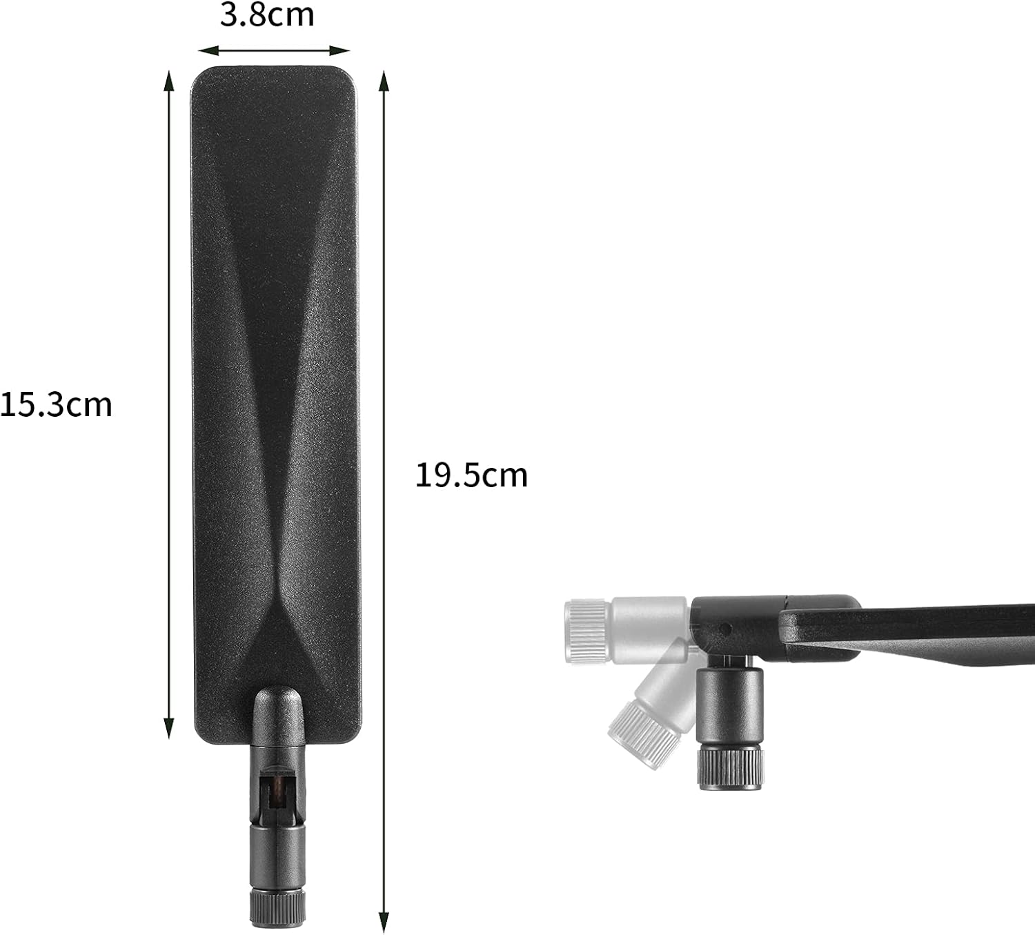 4G LTE 9dBi SMA Male Cellular Dipole Antenna Compatible with 3G 4G LTE Wireless CPE Router Verizon Access Point Hotspot Cellular Gateway Industrial IoT Router Trail Camera（2-Pack）, Eifagur