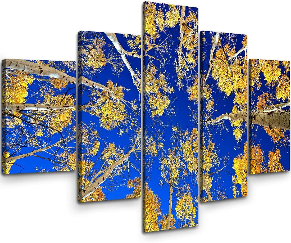 Canvas Prints Wall Art Beach Sunset Ocean Waves Nature Pictures for Living Room Office Home Decorations 5 Piece Large Modern Stretched and Framed Ready to Hang Landscape Artwork