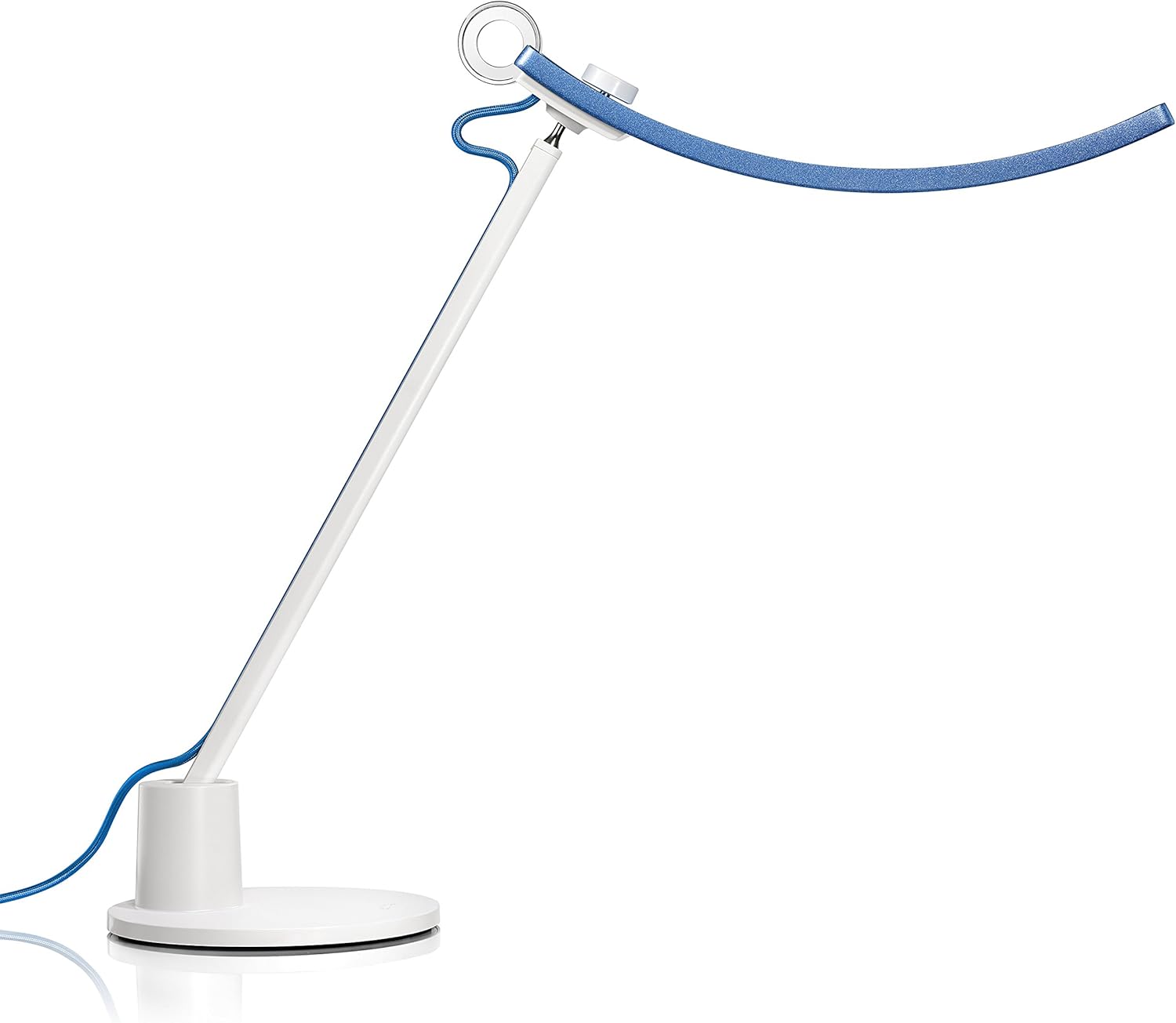 BenQ eReading LED Desk Lamp/Task Lamp/Swing Arm Lamp: Eye-Care, Auto-Dimming, CRI 95, 13 Color Temperatures, 35” Wide Illumination for Home Office, Bedroom, Living Room (Silver)