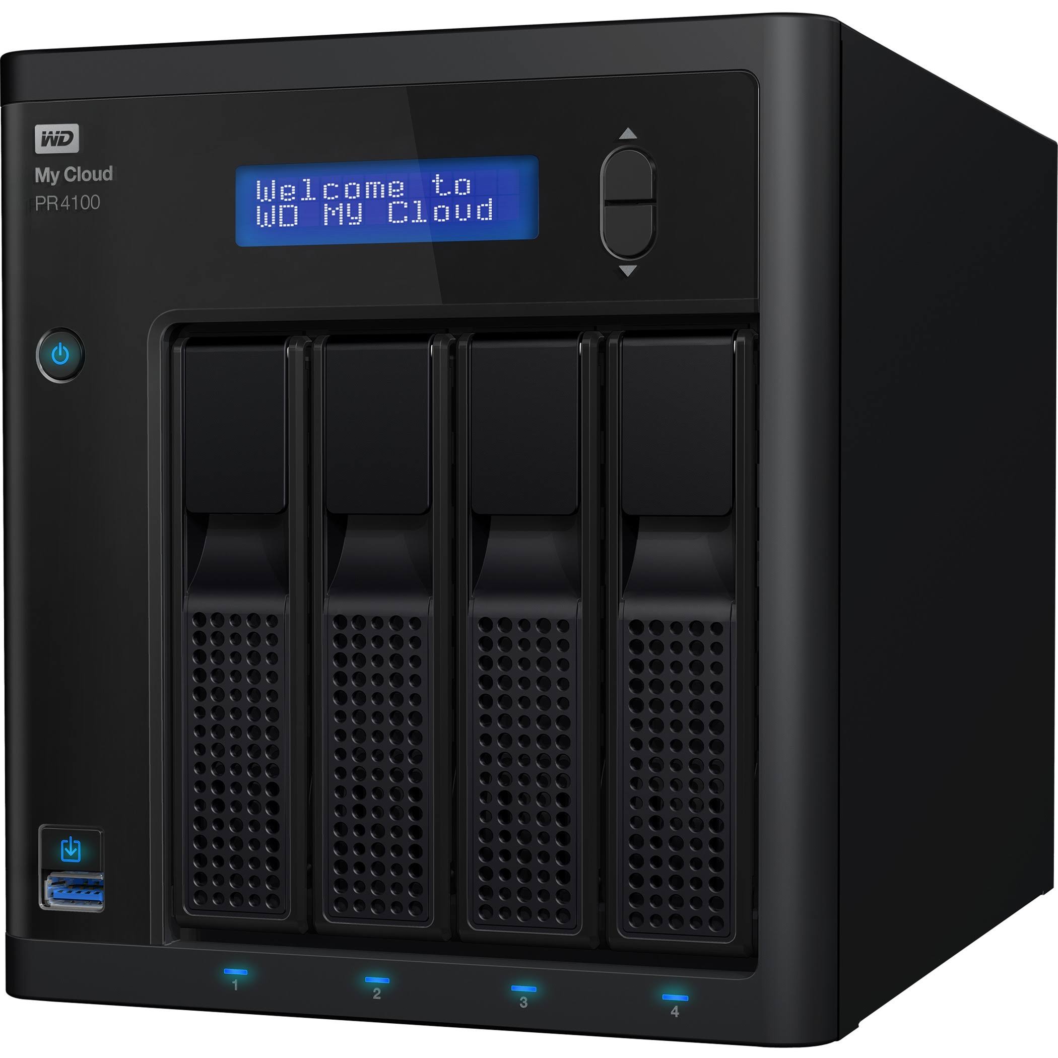 WD My Cloud PR4100 WDBNFA0160KBK 4-Bay NAS Server - 4 x 4 TB