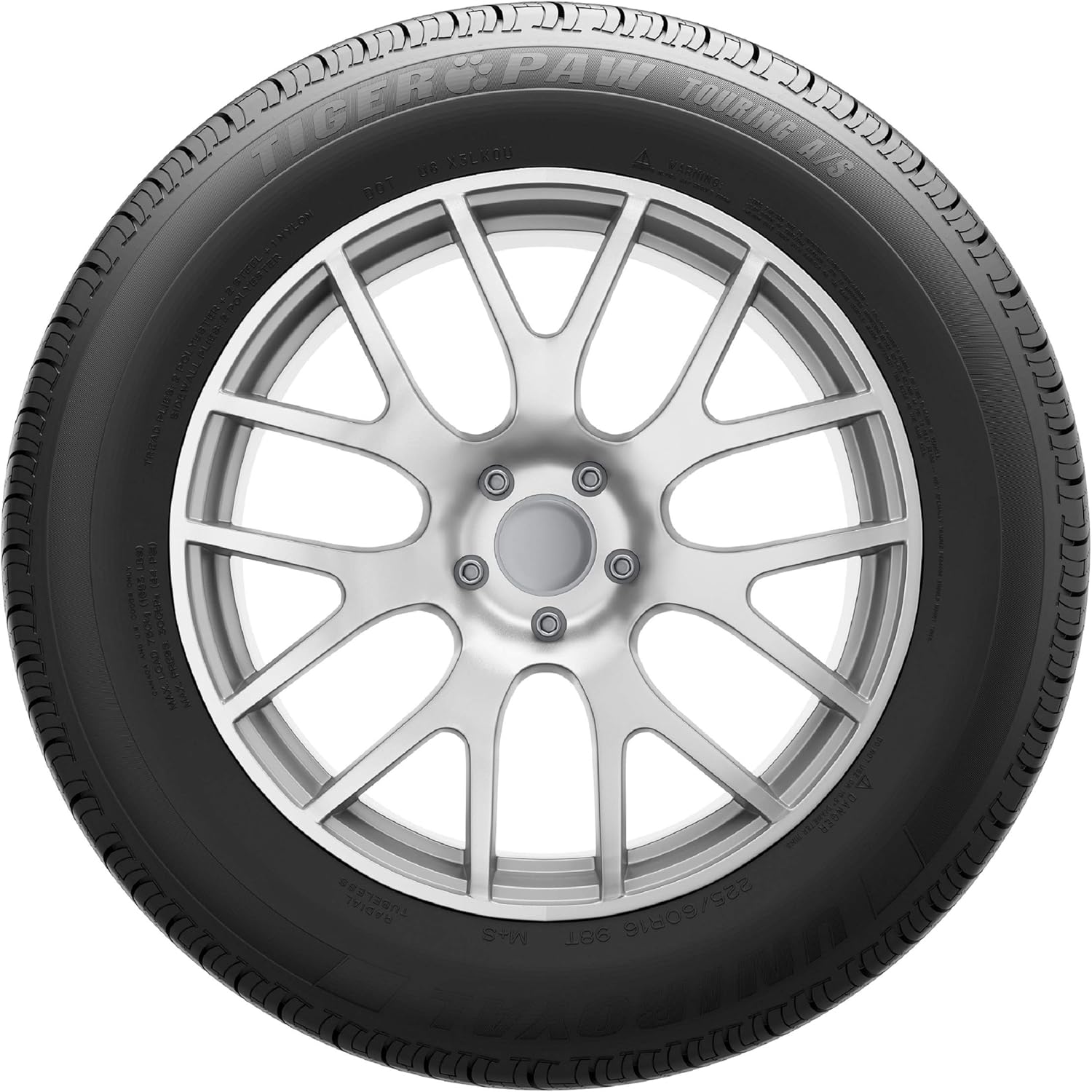 Uniroyal Tiger Paw Touring A/S All-Season Radial Car Tire for Passenger Cars, Crossovers, and SUVs, 175/65R15 84H