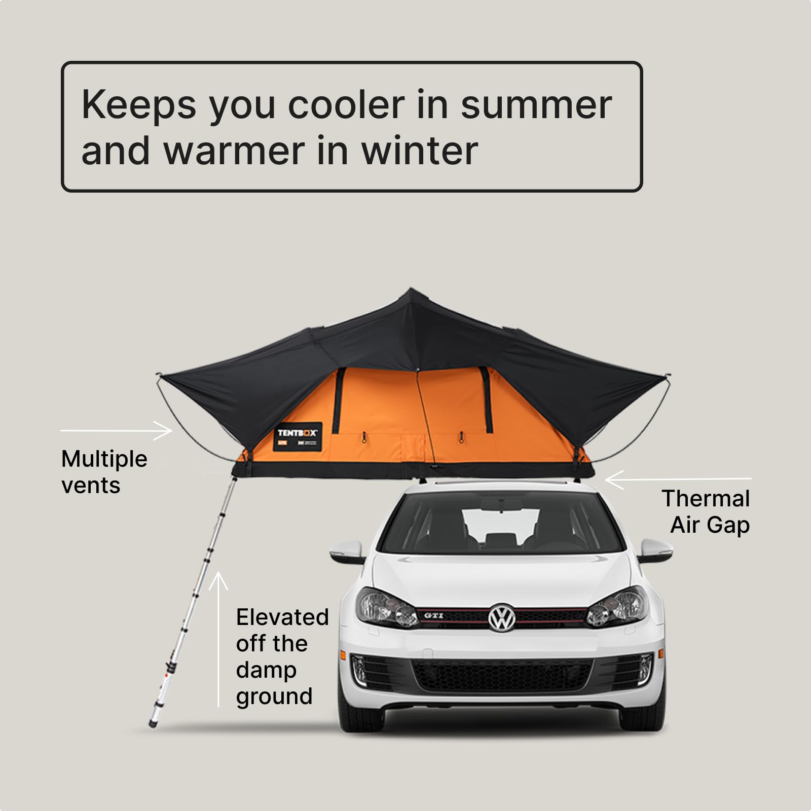 TentBox Lite - Car Roof Top Tent