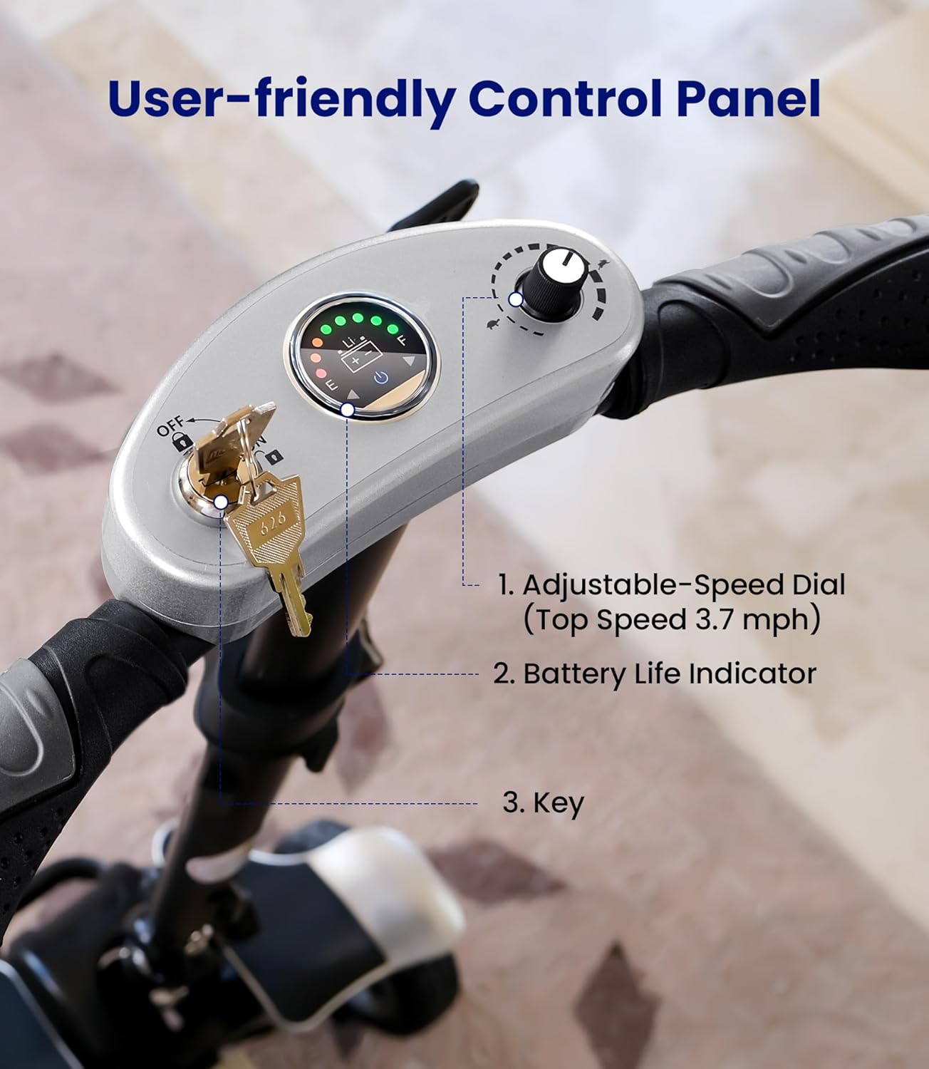 Mobility-Scooter-Carbon-Fiber, Powered-Mobility-Scooters-for-Seniors-Adults, Lightweight Adult Motorized E Scooter 46LBS, 4 Wheel Electric Scooter with Seat, Folding Motor Scooter-2024 New