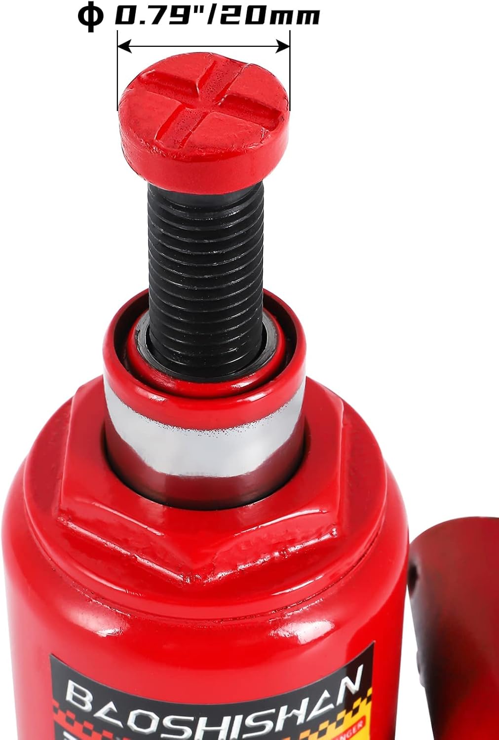 BAOSHISHAN 3 Ton Double Ram Bottle Jack 6-1/2 to 16-1/2 Lifting Range Portable Hydraulic Jack with Carrying Case