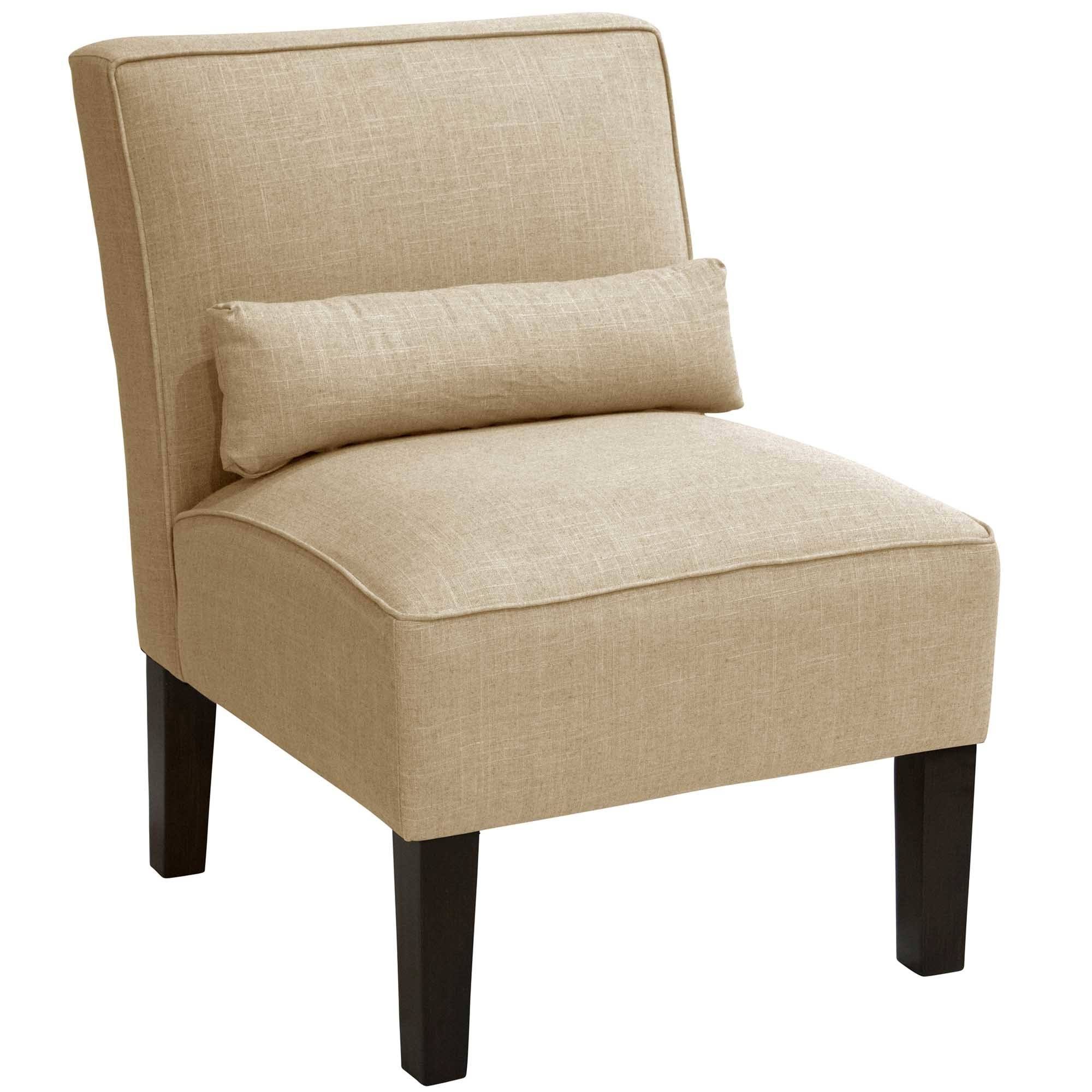 Skyline Furniture Armless Chair in Linen Navy