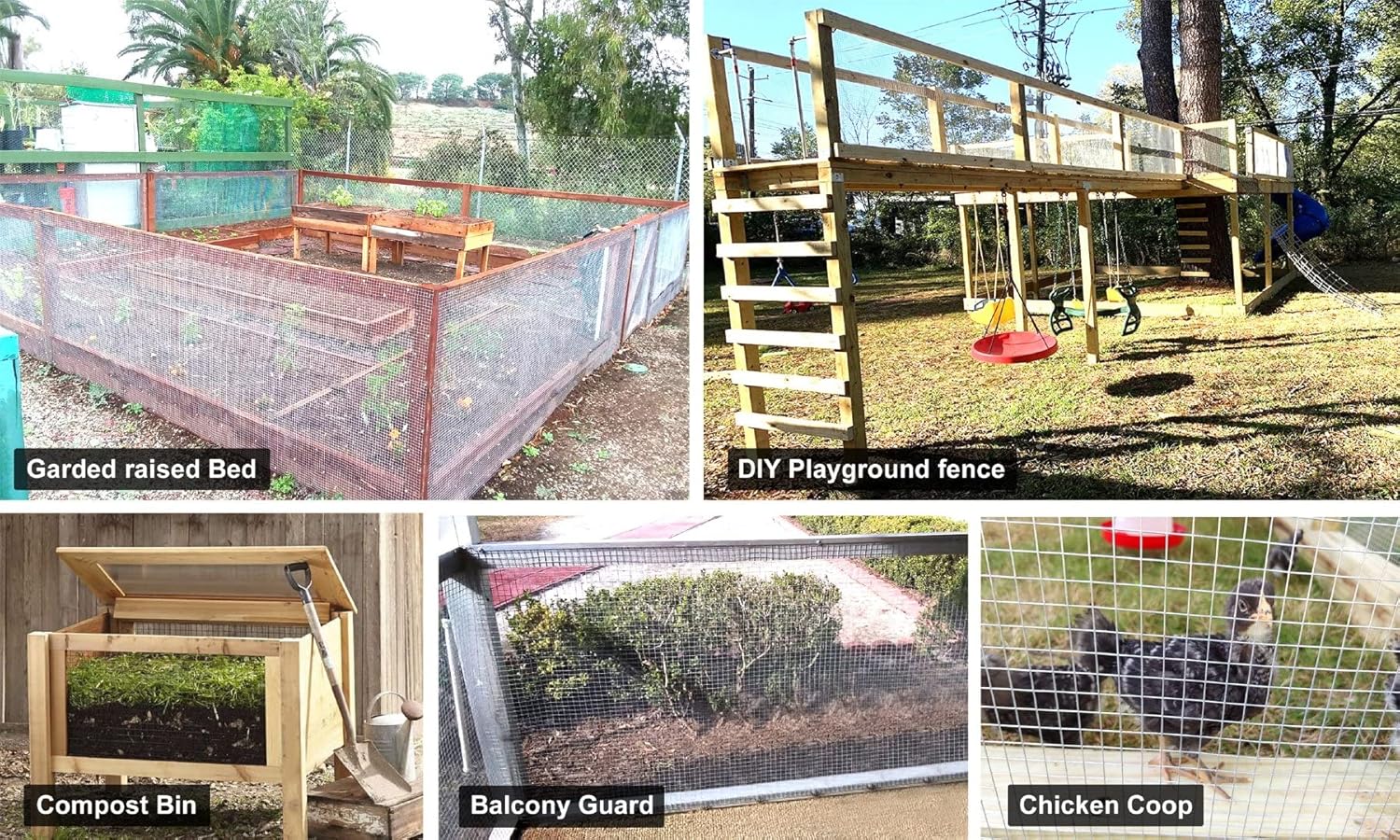 Rocicmhy 48x100 Hardware Cloth 1/2 Inch 19Ga,Chicken Coop Wire,Hot Dipped Galvanized Wire Mesh Roll,Chicken Wire Fence Rolls,Welded Wire Fencing,Chicken Wire Fencing,Concrete Wire Mesh,Rabbit Wire