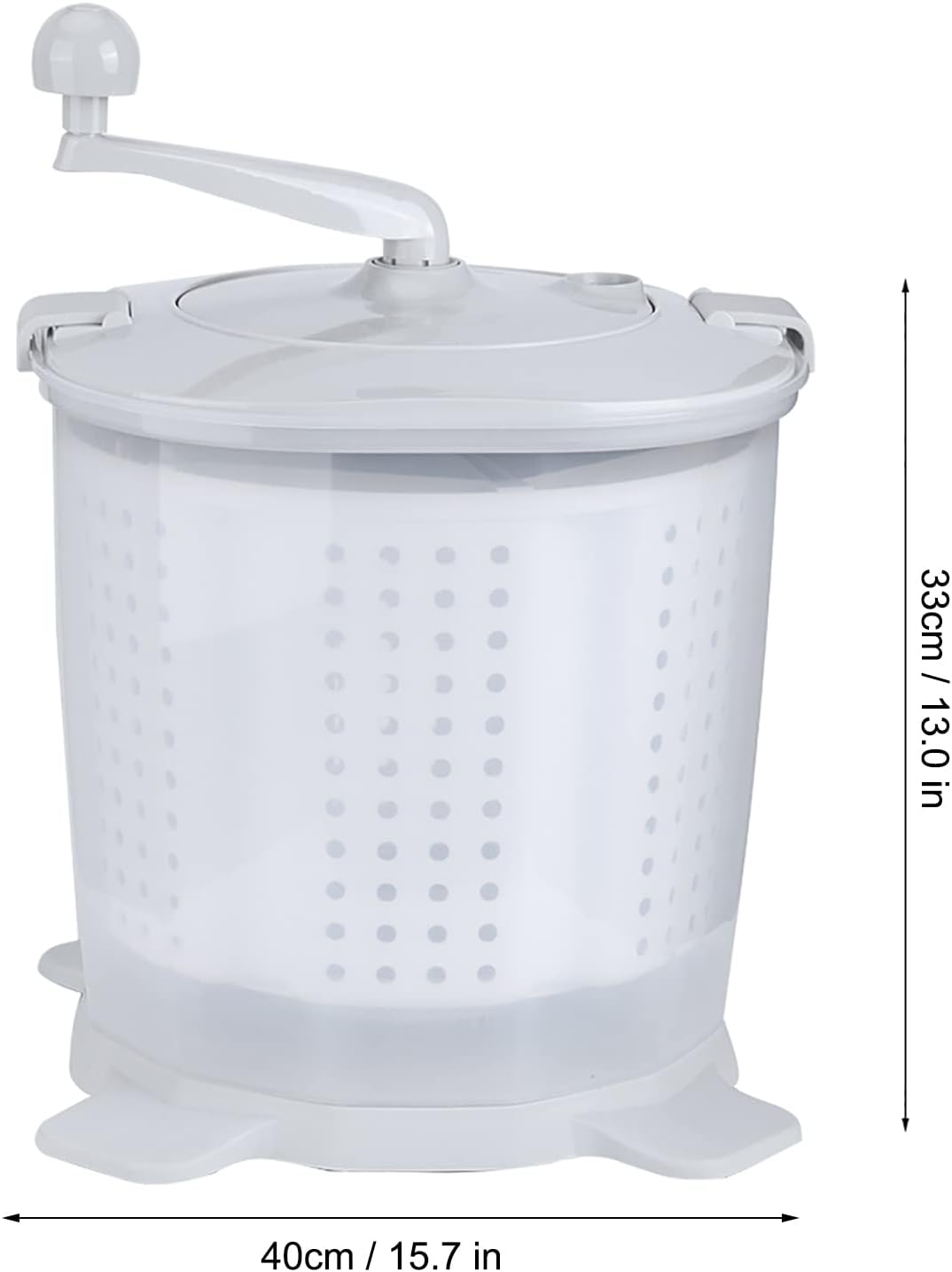 Washing Maching, Hand Crank Washing Machine Manual Washer with Detachable Wash Basket Portable Washing Maching 1200rpm Rotating Speed & Fast Dehydration Easily Washer for Dormitory Apartment Camping