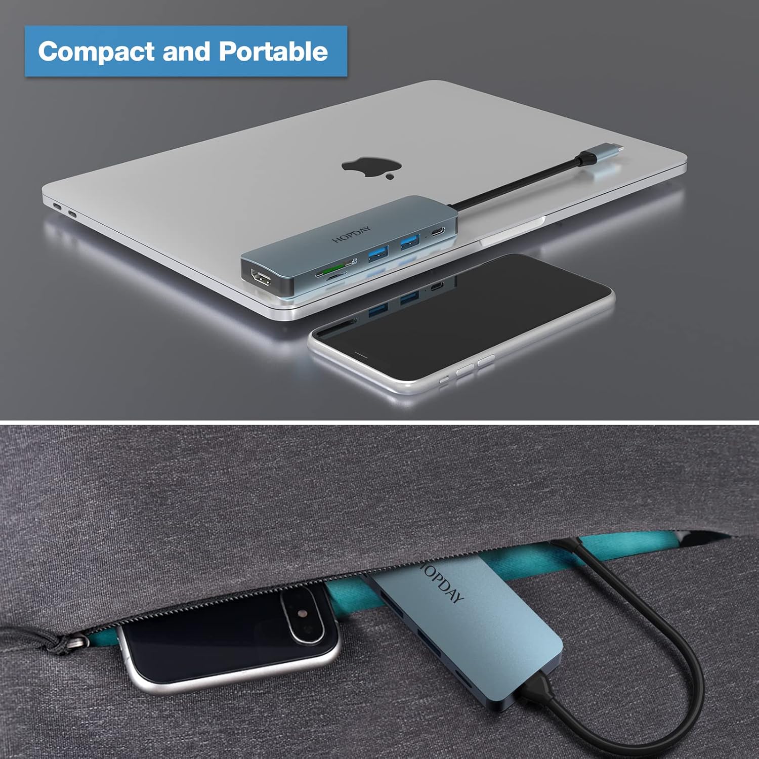 USB C Hub, MacBook Pro Docking Station 9 in 2 USB C Adapter Triple Display with 4K HDMI for MacBook Pro Air Dongle Accessories (100W PD, USB 3.0 SD/TF Card Reader 3.5mm Audio)