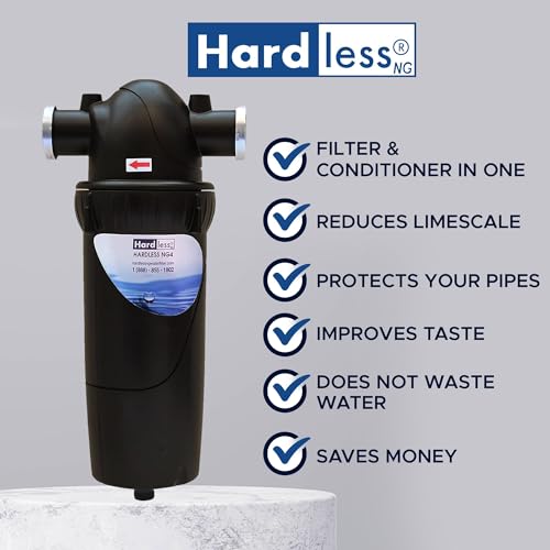 Whole House Water Filter and Water Conditioner - Advanced Water Softener Alternative - Salt Free, Reduces Limescale and Sediment, an Easy to Install and Maintain Compact Water Filter