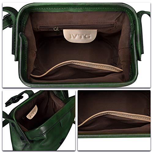 Genuine Leather Crossbody Bag for Women Small Satchel Handmade Vintage Mini Purse