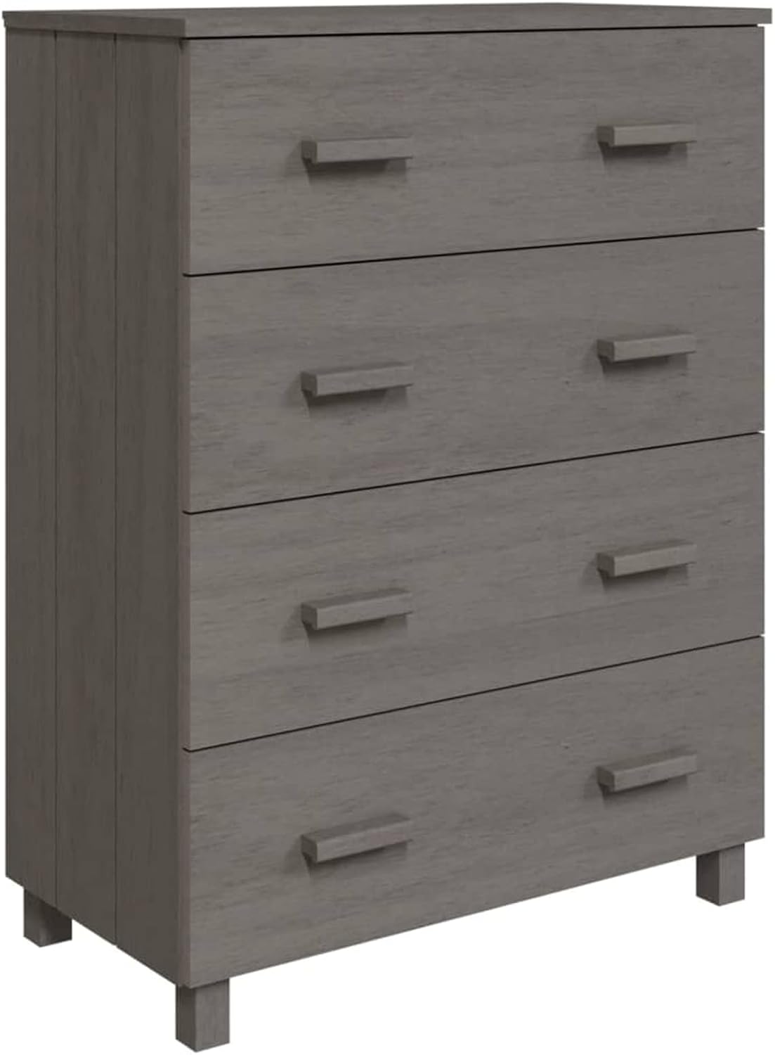 Tidyard Sideboard Buffet Cabinet, Pine Wood Storage Cabinet with 3 Drawers, Wooden Cupboard Table for Dining Room Hallway Living Room 31.1 x 15.7 x 40.7 in Light gray