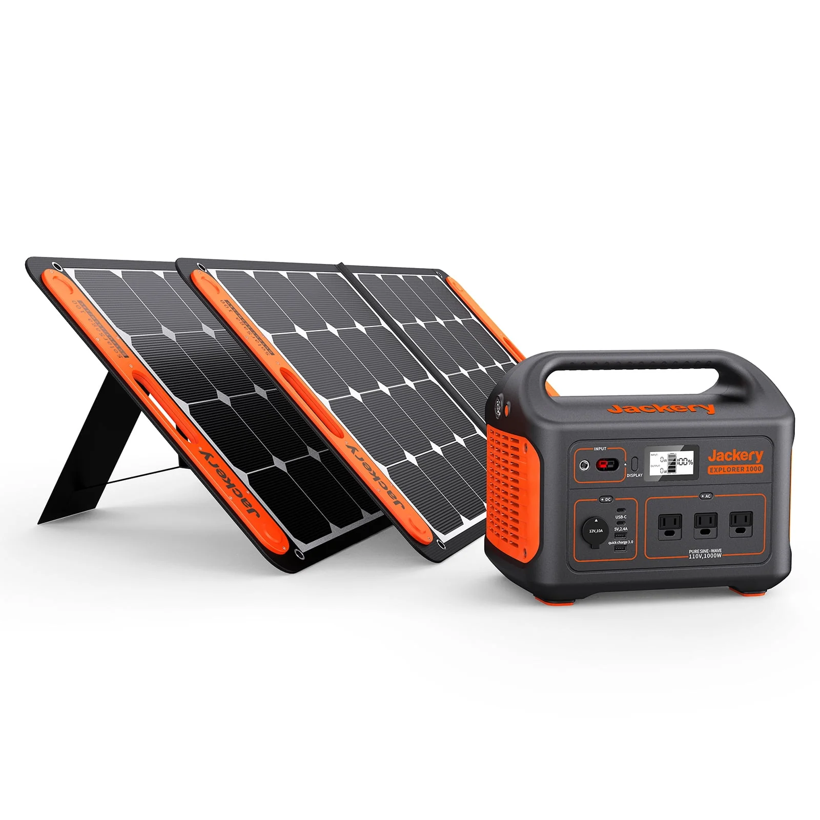 Jackery Explorer 1000 Portable Power Station, 1002Wh Capacity with 3x1000W AC Outlets (Solar Panel Optional)