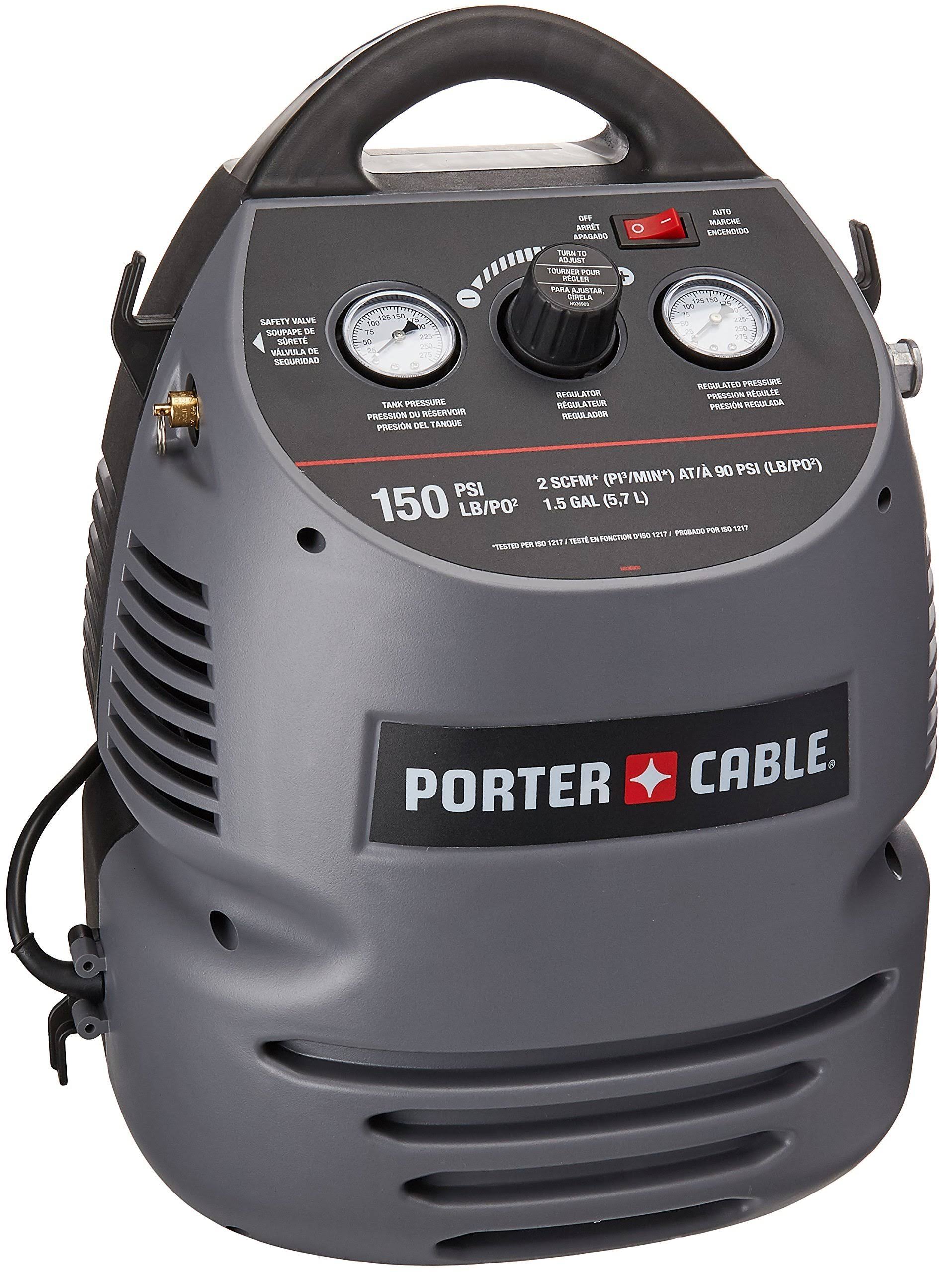 Porter-Cable CMB15 150 PSI 1.5 Gallon Oil-Free Fully Shrouded Compressor