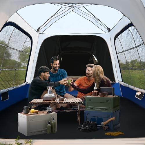 2in1 6-Person Huge SUV Tent Car Tailgate Tent with Porch, 10' x 10' Tent Attachment to SUV Car with 6' x 7' Screen Room Vestibule Awning Porch