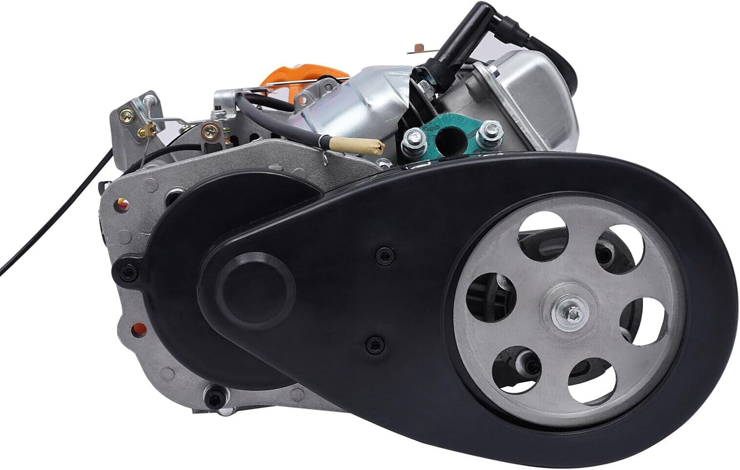 TFCFL 4 Stroke 100cc Single Cylinder Motor Engine Gas Motorized Bicycle DIY Kit 3HP 100CC 3HP Motorized Bicycle Engine 4 Stroke Gas Petrol Bike Modified Kit 3600rpm Adult Electric Bicycles