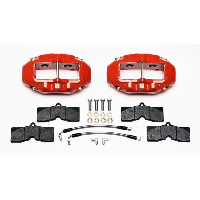 Wilwood 140-10790-R - D8-4 Rear Caliper Kit Red Corvette C2 / C3 65-82