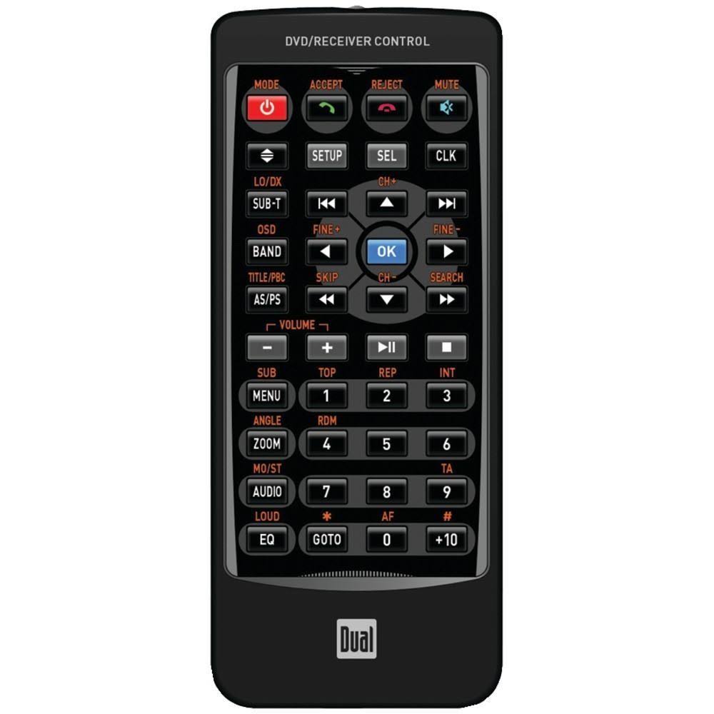 Dual Dv715b 7x22 Single-DIN In-Dash DVD Receiver with Motorized Touchscreen u0026 Bluetooth