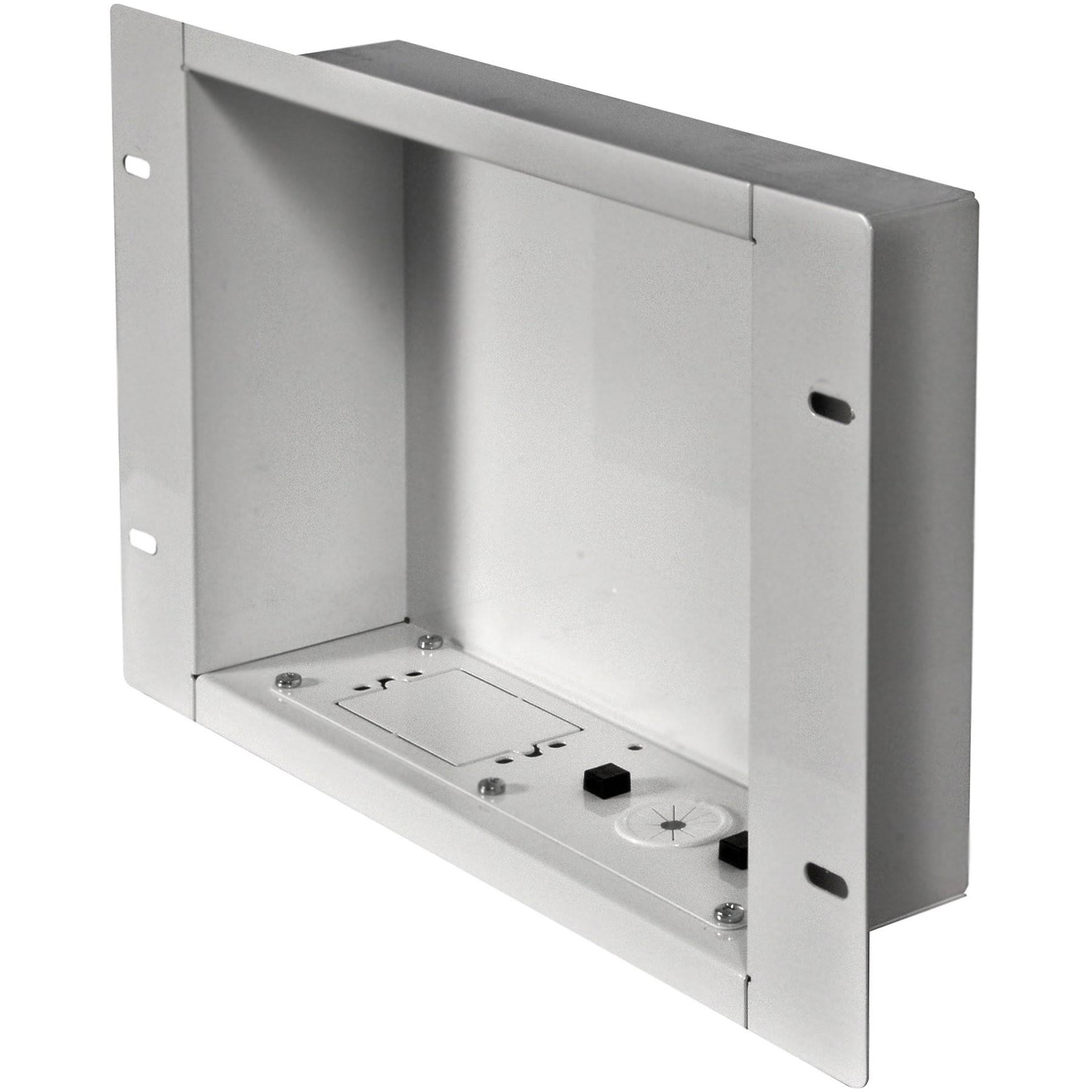 Peerless Recessed Cable Management and Power Storage Accessory Box - IBA2-W - Mounting kit