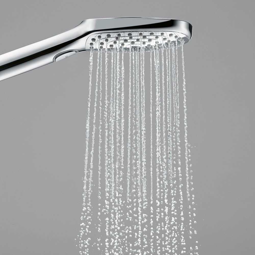 hansgrohe Raindance Select E Easy Install 5-inch Handheld Shower Head Modern 3 RainAir, Rain, Whirl 26521001