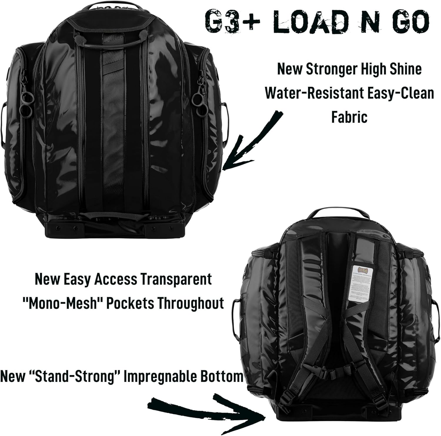 Statpacks New G3+ Load N Go, BLS ALS Medic Backpack Jump Bag, for EMS Bag for Firefighters, Police, and Trainers (Black)