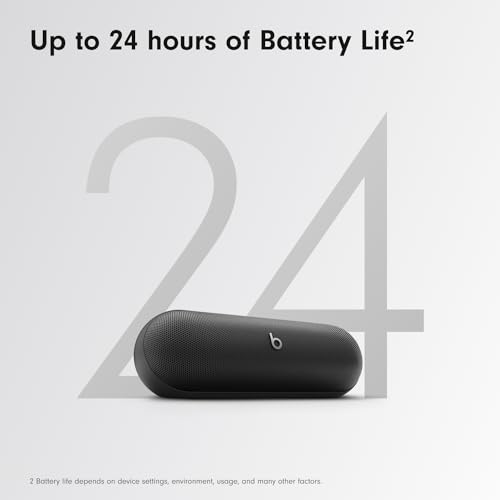 Beats Pill - Portable Bluetooth Speaker- Up to 24H Battery Life, Water Resistant, Bluetooth, Apple & Android Compatible, Seriously Loud Sound for Home, Outdoor and Travel- Champagne Gold