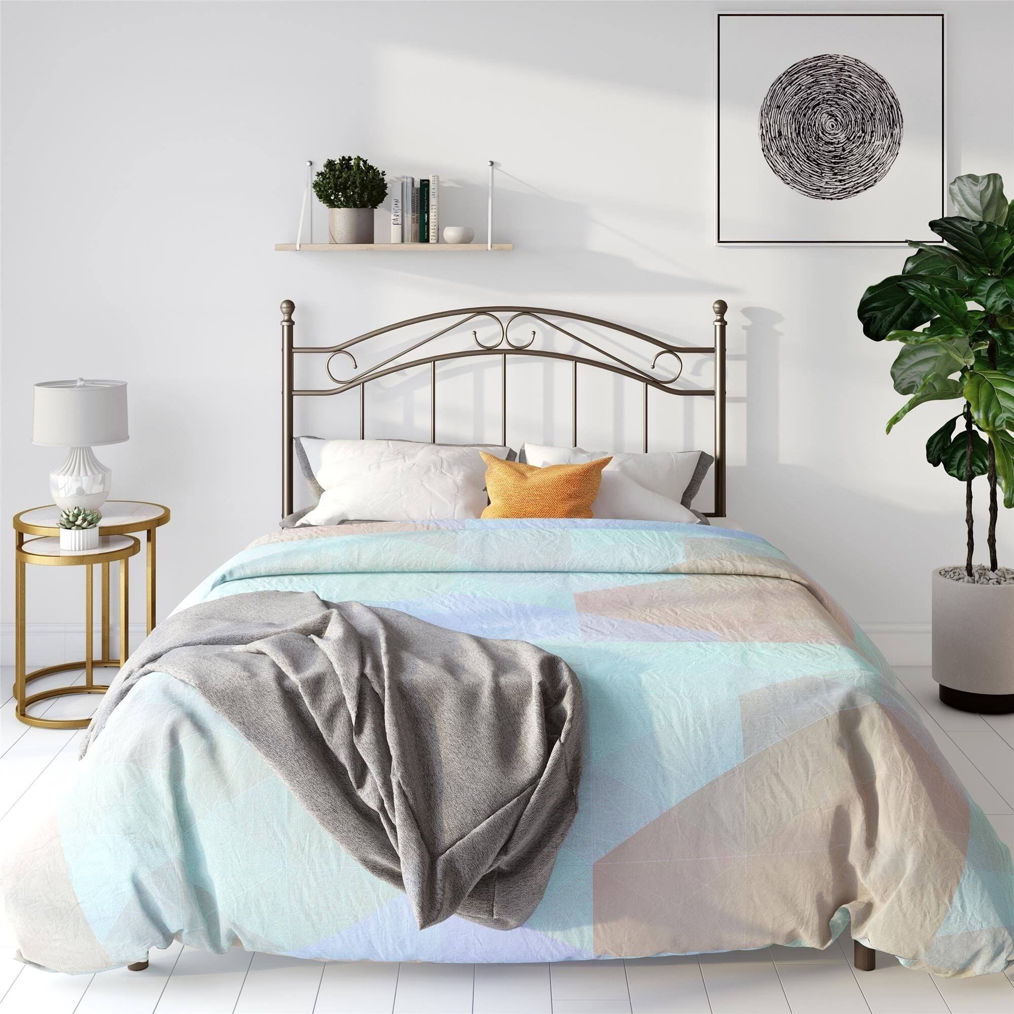 Avenue Greene Irma Full/Queen Metal Headboard (Bronze)