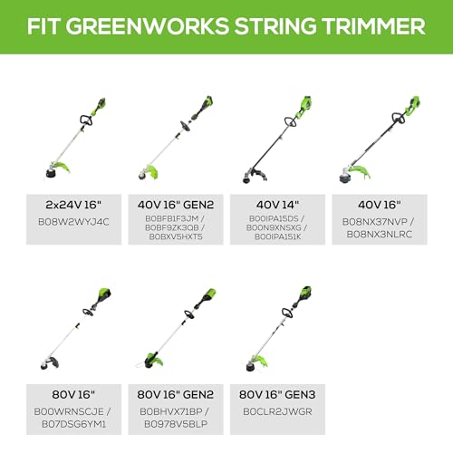 Greenworks 40V 16" Brushless Cordless String Trimmer (Attachment Capable - Gen 2), 4.0Ah Battery and Charger Included
