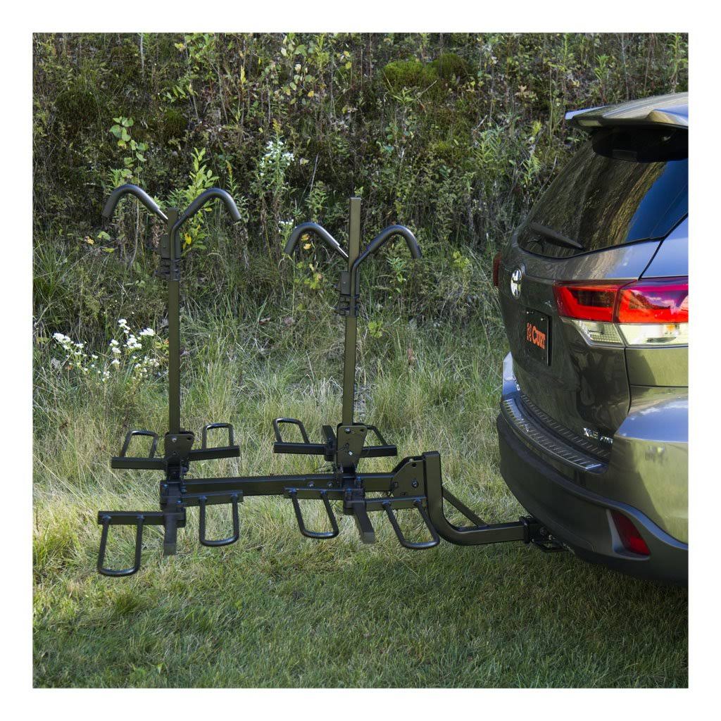Curt 18087 Tray-Style Hitch-Mounted Bike Rack