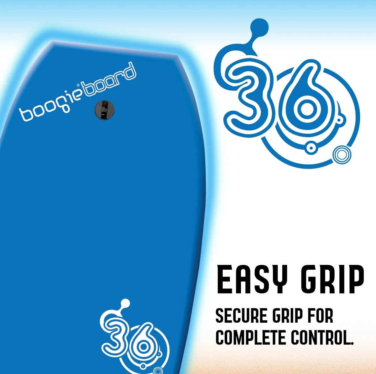 Wham-O Boogieboard 36" - Phuzion Core - XPE Deck - HDPE bottom - Crescent tail - Includes wrist leash- Surfing Waves Ocean Summer Fun Beach Man & Woman Water Body Board