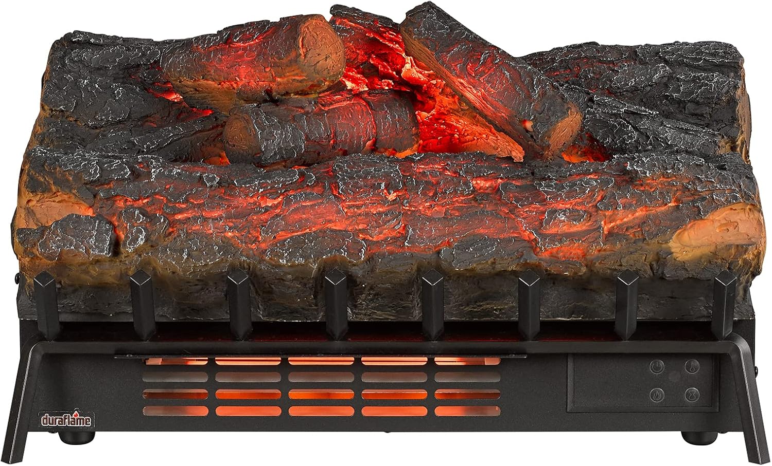 duraflame® Infrared Quartz Electric Log Set Heater with 3D Flame® Effect and Remote Control, Rustic Pine