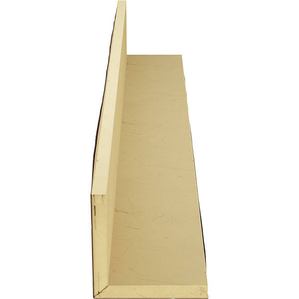 Ekena Millwork BMRW2C0100X040X120PE 10x22W x 4x22H x 10&L 2-Sided (L-beam) Riverwood Endurathane Faux Wood Ceiling Beam, Natural
