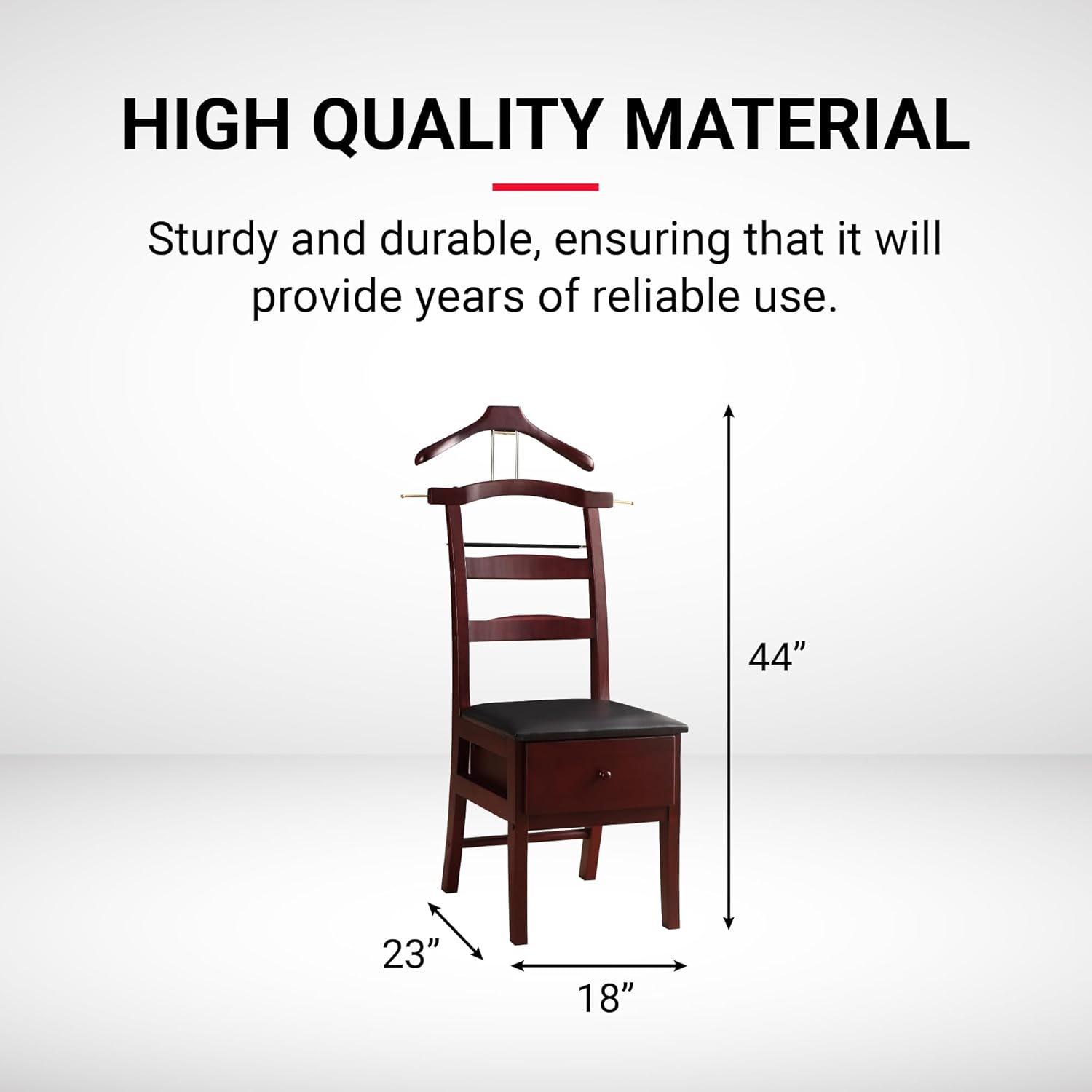 Proman Products Chair Valet, Mahogany