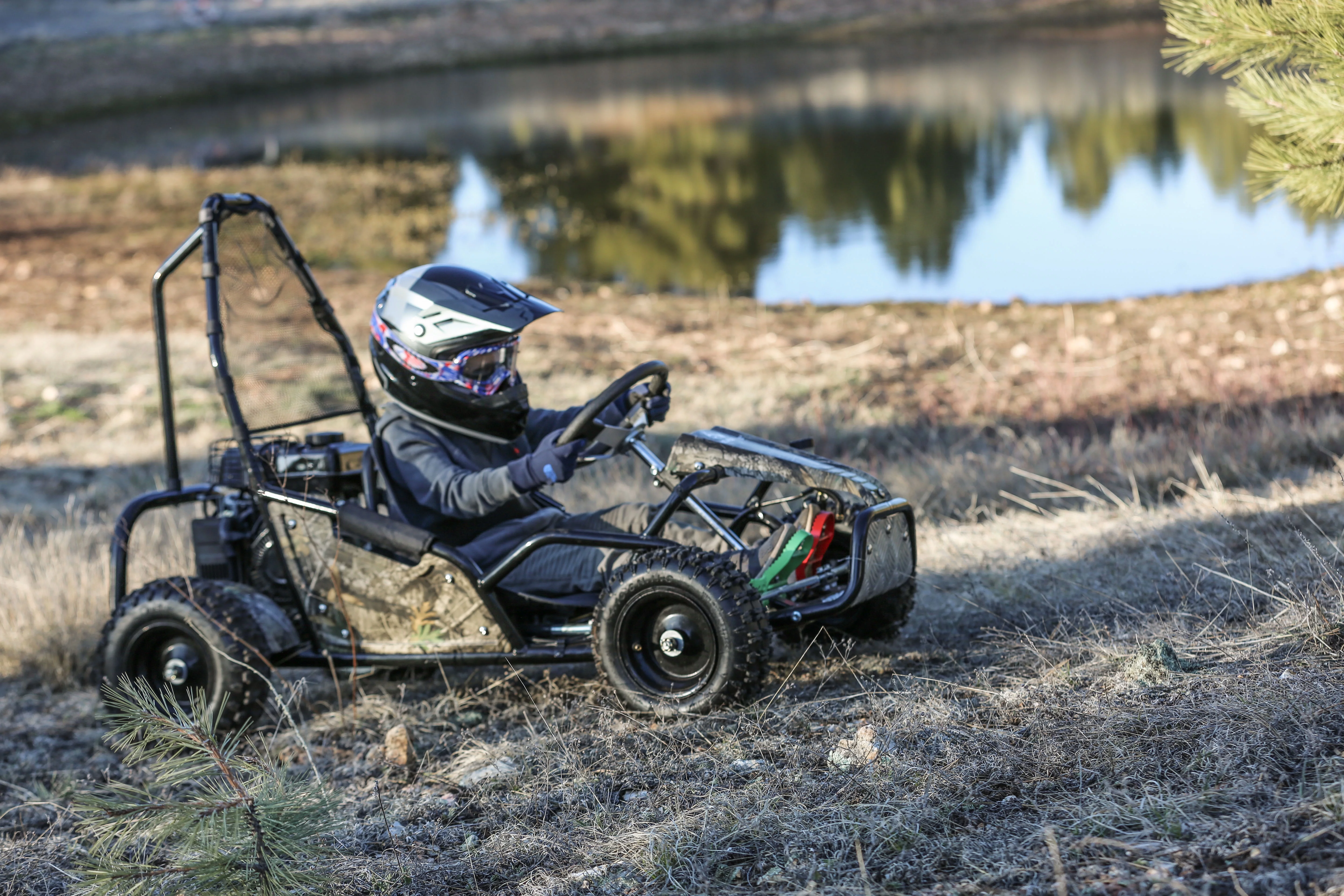 Realtree RTK100 Gas Powered 98cc Camo Power Ride-On Go Kart