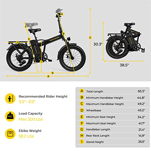 SOHAMO H3 Electric Bike for Adults, 750W Brushless Motor Foldable Ebike 28mph, 48V 15/20AH Battery, 40/60Miles Range Ebike with 7 Speed Electric Bicycle for Road Sand Snow Mountain