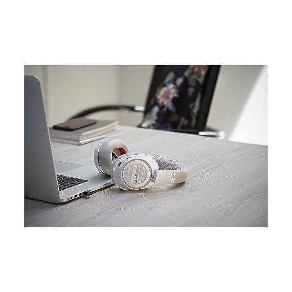Poly Voyager 8200 UC Bluetooth Wireless Over-Ear Headphones with Mic and NFC - Noise-Canceling - Omni-Directional - White