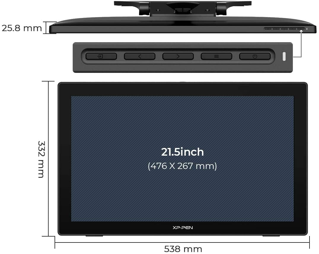 XP-PEN Artist 22 2nd Graphics Tablet,21.5 Inch Drawing Display,Digital Art Tablet with Screen,Animation Pen Display With Monitor for Windows Mac Laptop