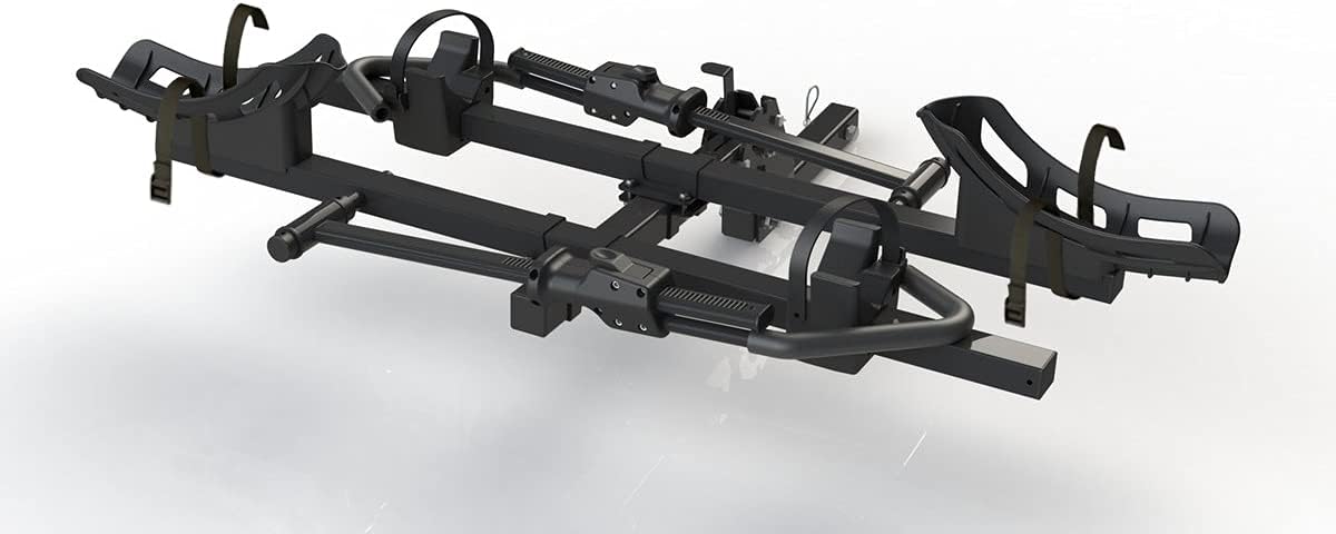 MAXXHAUL 50606 Hitch Style 2-Bike Carrier Platform Style Rack for Standard, Fat Tire, Electric Bikes 2" Hitch Receiver - 66 lbs Weight Capacity Per Bike