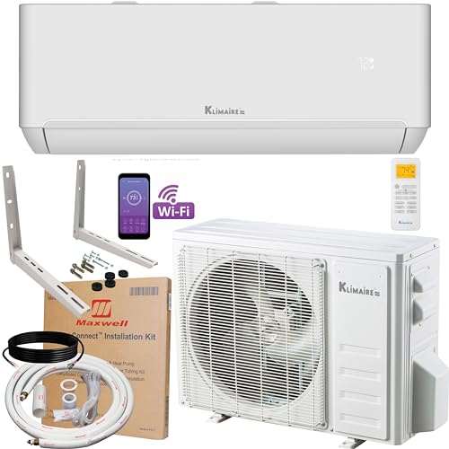 Klimaire Wall Mounted Ductless Mini Split Inverter A/C Heat Pump System