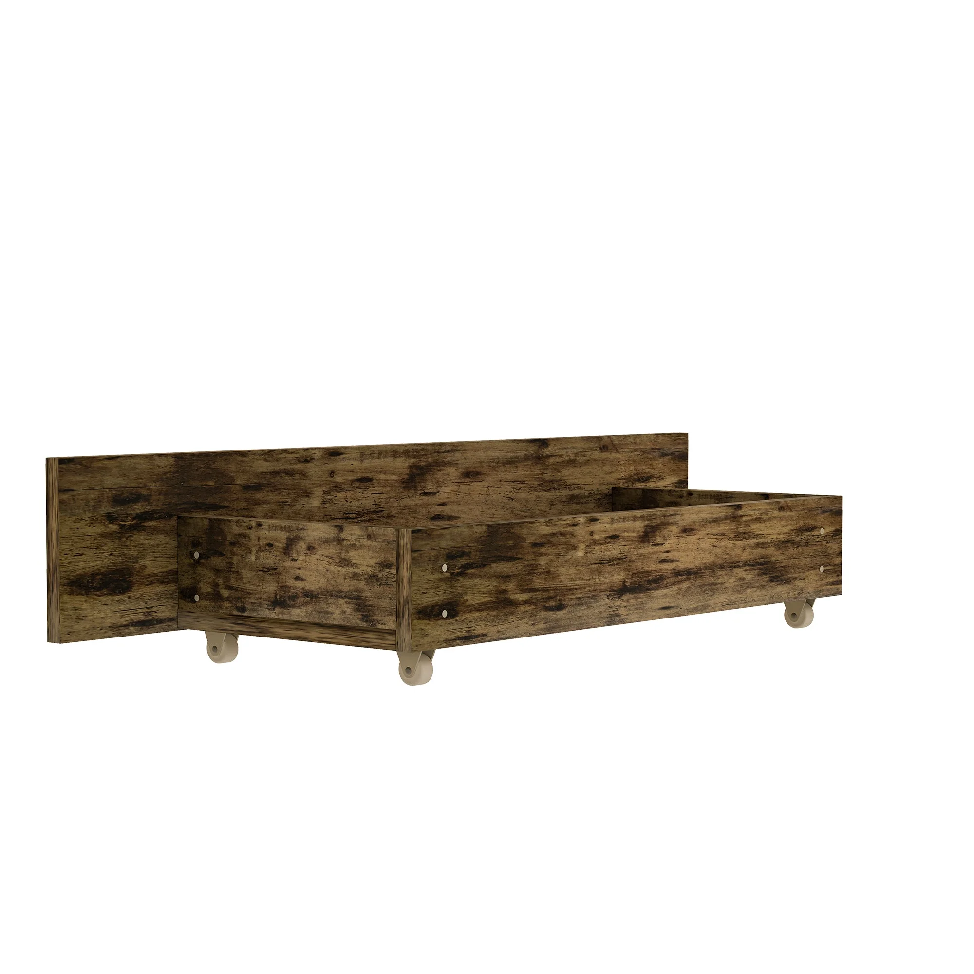 Elon King Size Bed Frame - Rustic Brown