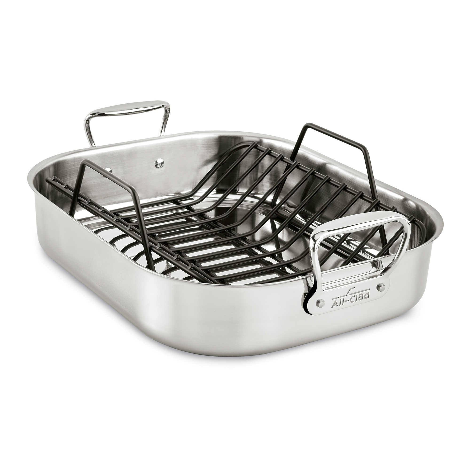 All-Clad Large Stainless Steel Roaster with Rack