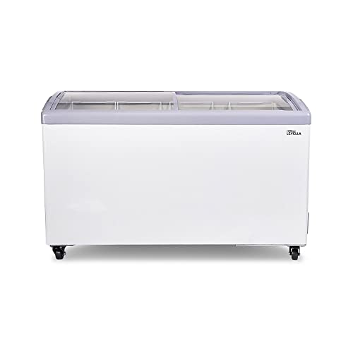 Chest Freezer with Curved Glass Top