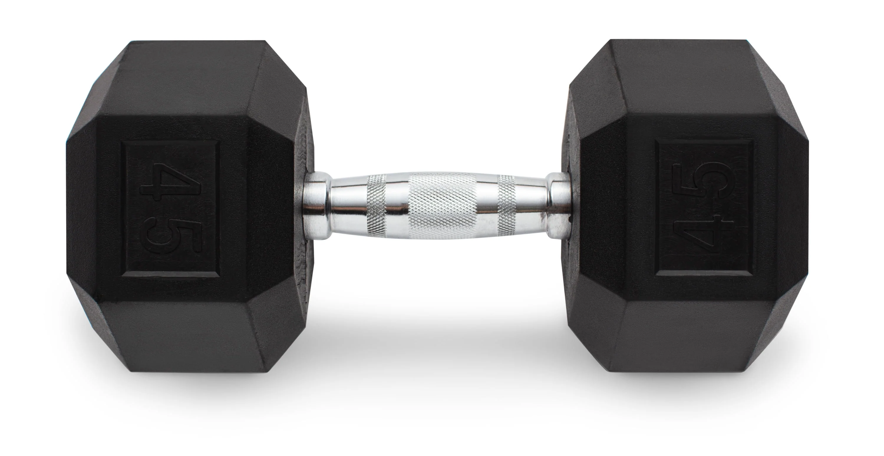 Weider, 25lb Rubber Hex Dumbbell, Single